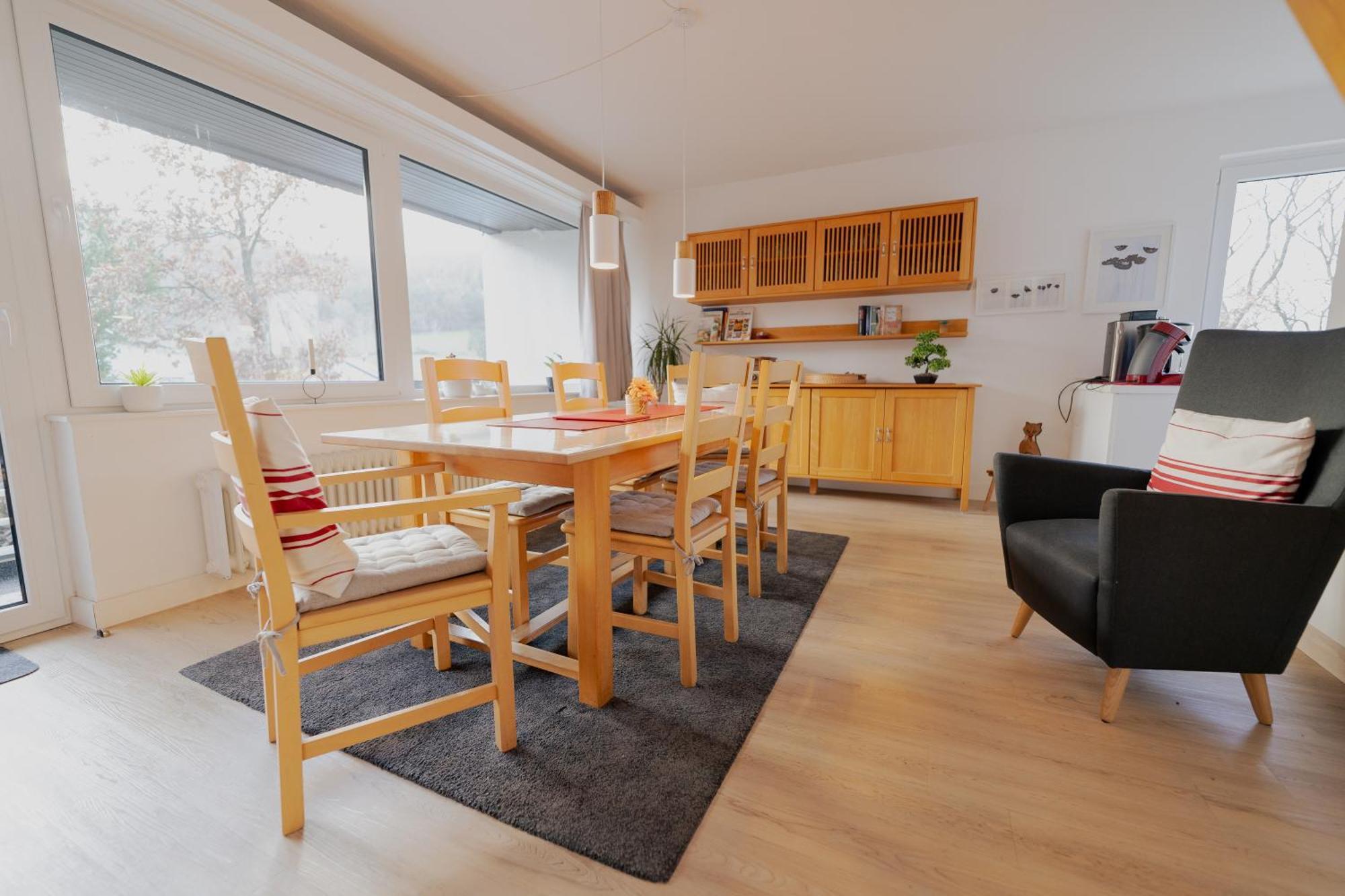 Ferienhaus Schoene Aussicht Ferienwohnung Rot Hemfurth-Edersee エクステリア 写真